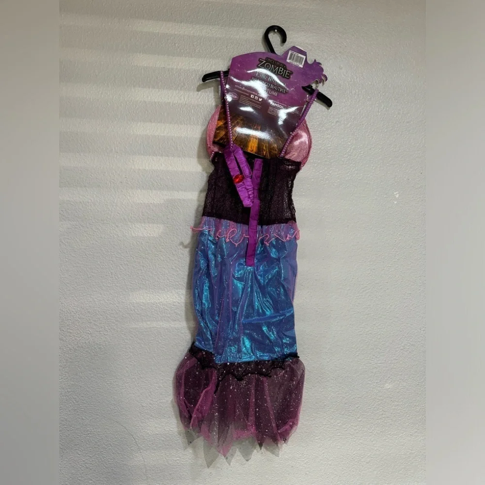 ONCE UPON A ZOMBIE Girls little mermaid zombie Halloween costume dress -XS